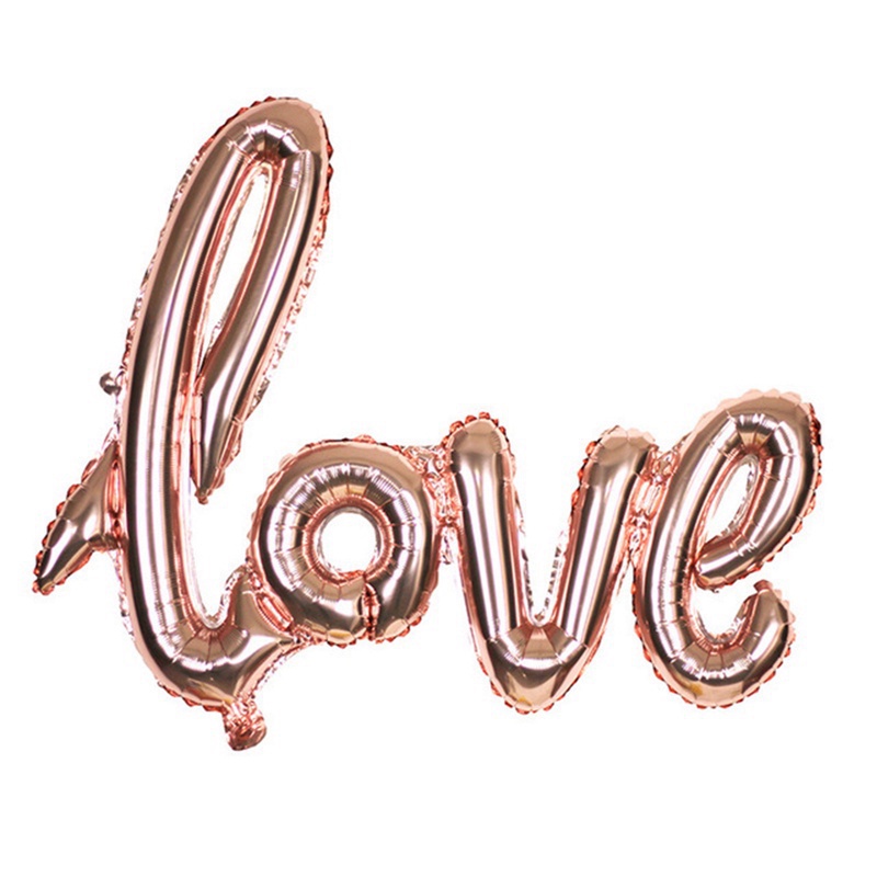 Bong Bóng Hình Chữ Love Dùng Trang Trí Tiệc Cưới / Đính Hôn Lãng Mạn