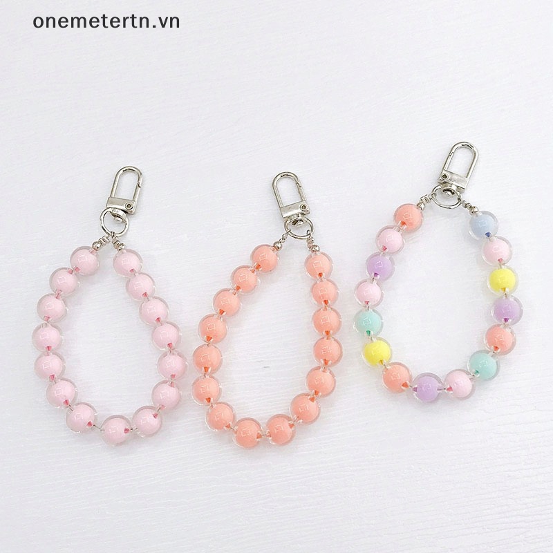 Onemetertn Dây Chuỗi Hạt Tròn Khóa Điện Thoại Ngọt Ngào Chống L