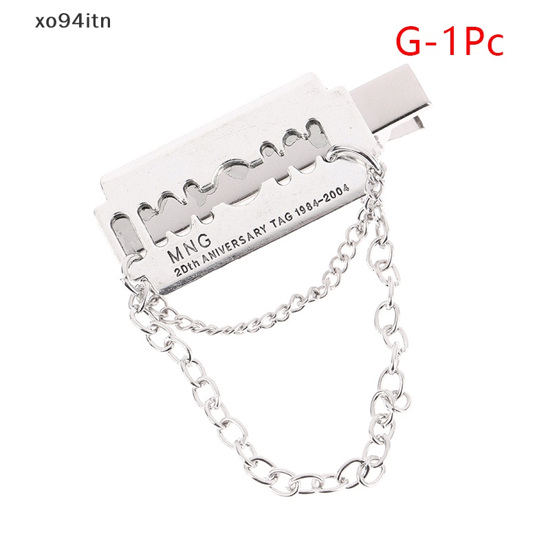 Kẹp Tóc Xích Kim Loại Hình Bướm / Nhện Phong Cách Punk Thời Trang