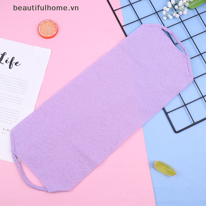 1 Khăn Tắm Tẩy Tế Bào Chết Bằng Nylon Cho Da Lưng / Cơ Thể