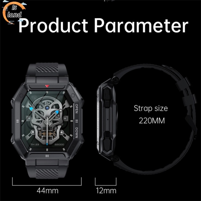 Bộ Đồng Hồ Thông Minh K55 Màn Hình 1.85 Inch Bluetooth Có Pin 350mah Chống Nước Ip68 Chuyên Dụng Cho Nam