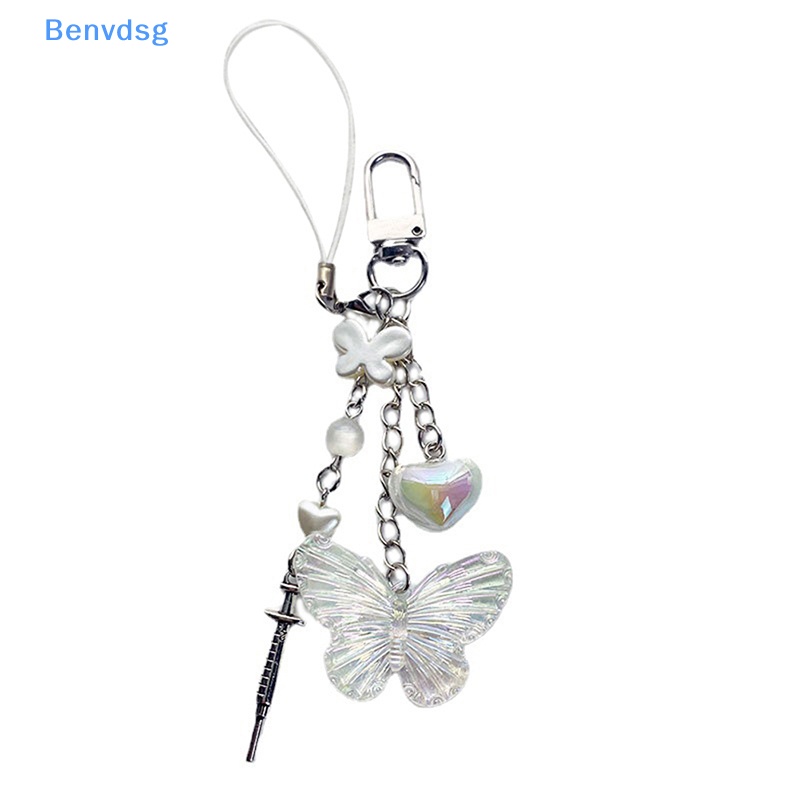 Dây Đeo Điện Thoại / Móc Khóa Đính Hạt Chữ Ch Màu Hồng Benvdsg &gt; Y2K Dễ Thương Cho Nữ