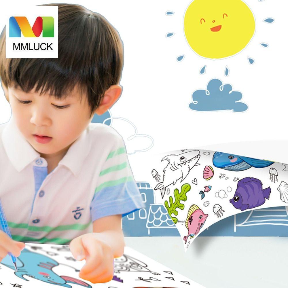 Cuộn Giấy Tô Màu Họa Tiết Graffiti 30 * 90cm Giáo Dục Sớm Cho Bé Diy