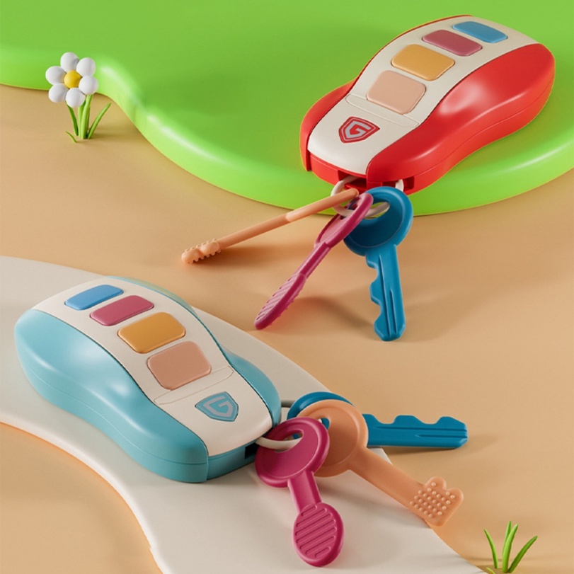 Đồ Chơi Xe Hơi Mainan Bayi Mainan Kunci Kereta Điều Khiển Từ Xa Vui Nhộn Giáo Dục Cho Bé