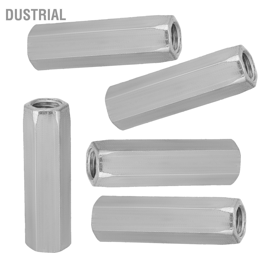 5 chiếc Thép Mạ Kẽm M10 * 40/50 Dài Lục Giác Đai Ốc Ren Vít Dustrial L.