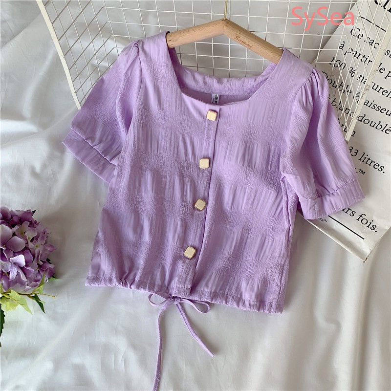 Áo Voan Ngắn Tay Thời Trang Mùa Hè Dành Cho Nữ