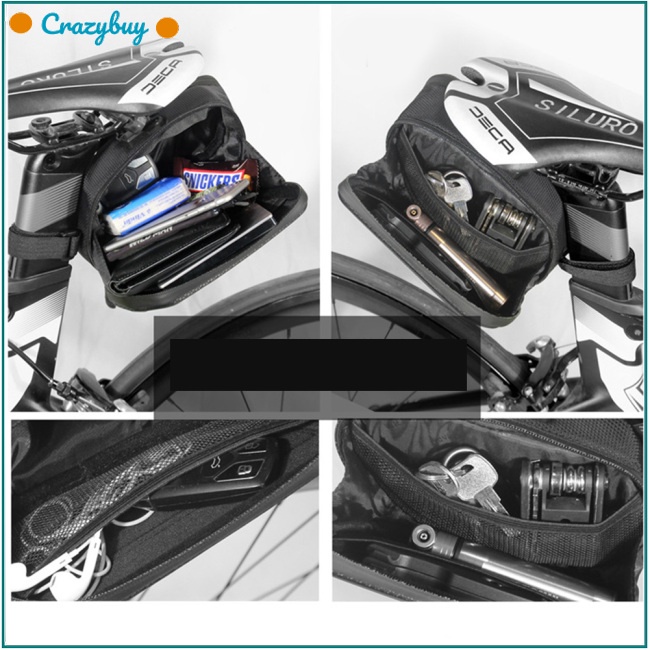 Cr Túi Đựng Đồ Dùng Gắn Yên Xe Đạp Có Vỏ Phản Quang Chống Mưa Tiện Dụng