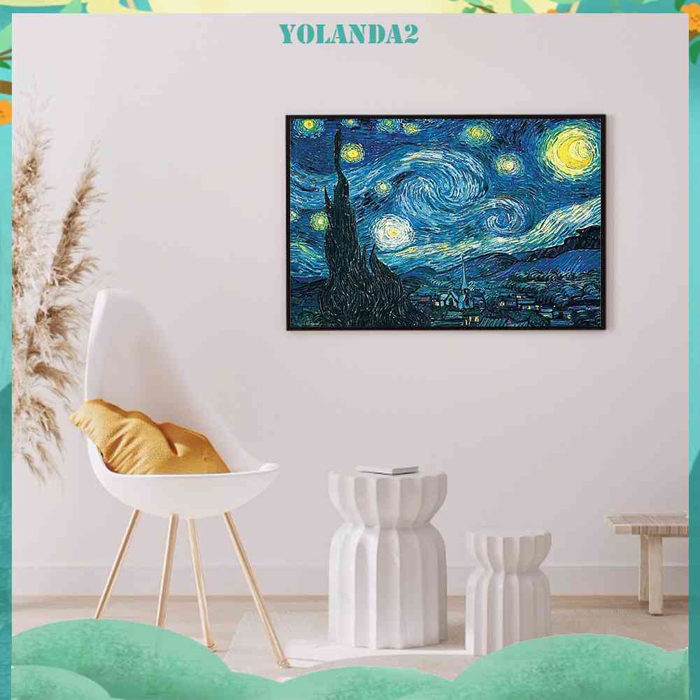 Bộ Tranh Đính Đá 5D Họa Tiết Bầu Trời Đầy Sao Độc Đáo DIY Dùng Trang Trí