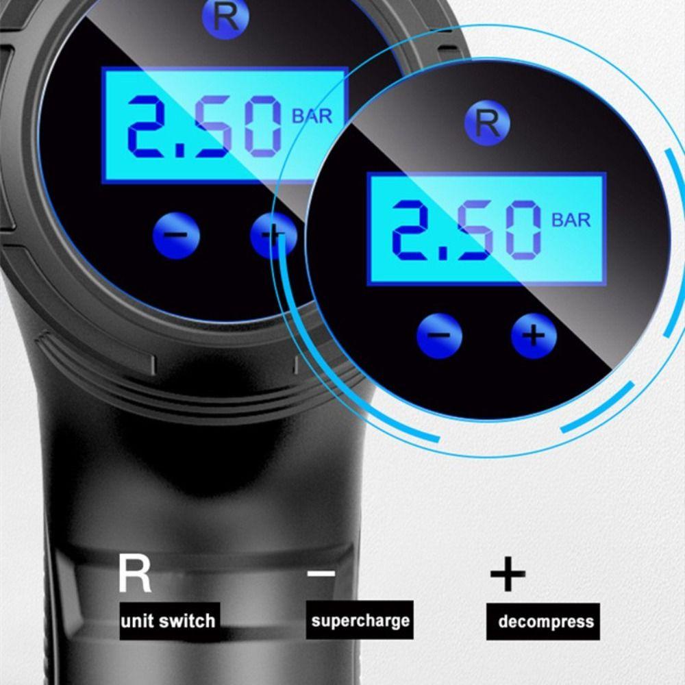 Máy Bơm Lốp Xe Hơi Không Dây 12V Có Thể Sạc Lại Tiện Dụng