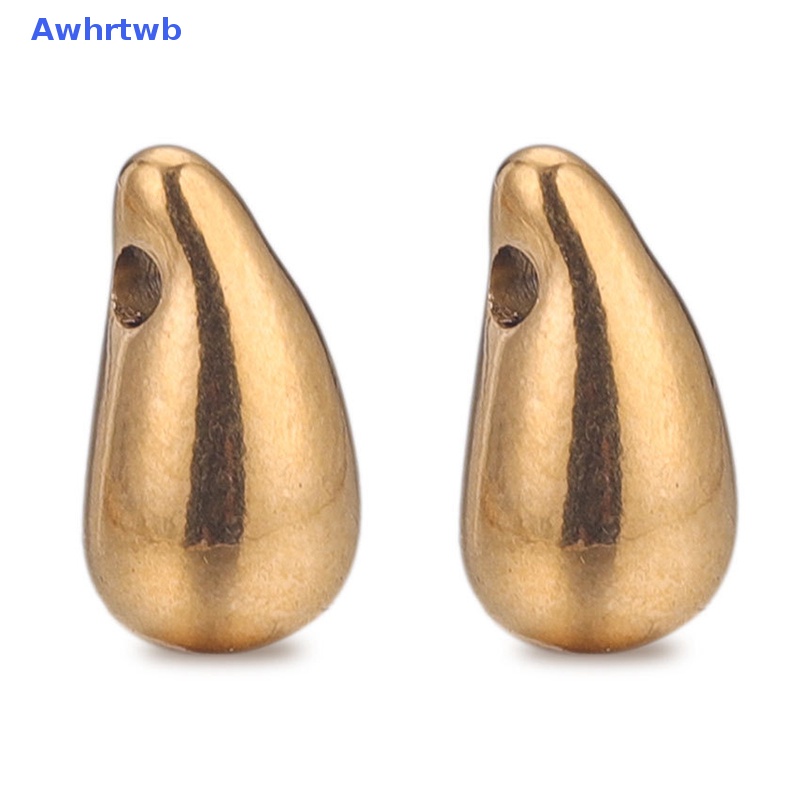 Mặt Vòng cổ Hình Giọt Nước Bằng Thép Không Gỉ DIY Mới