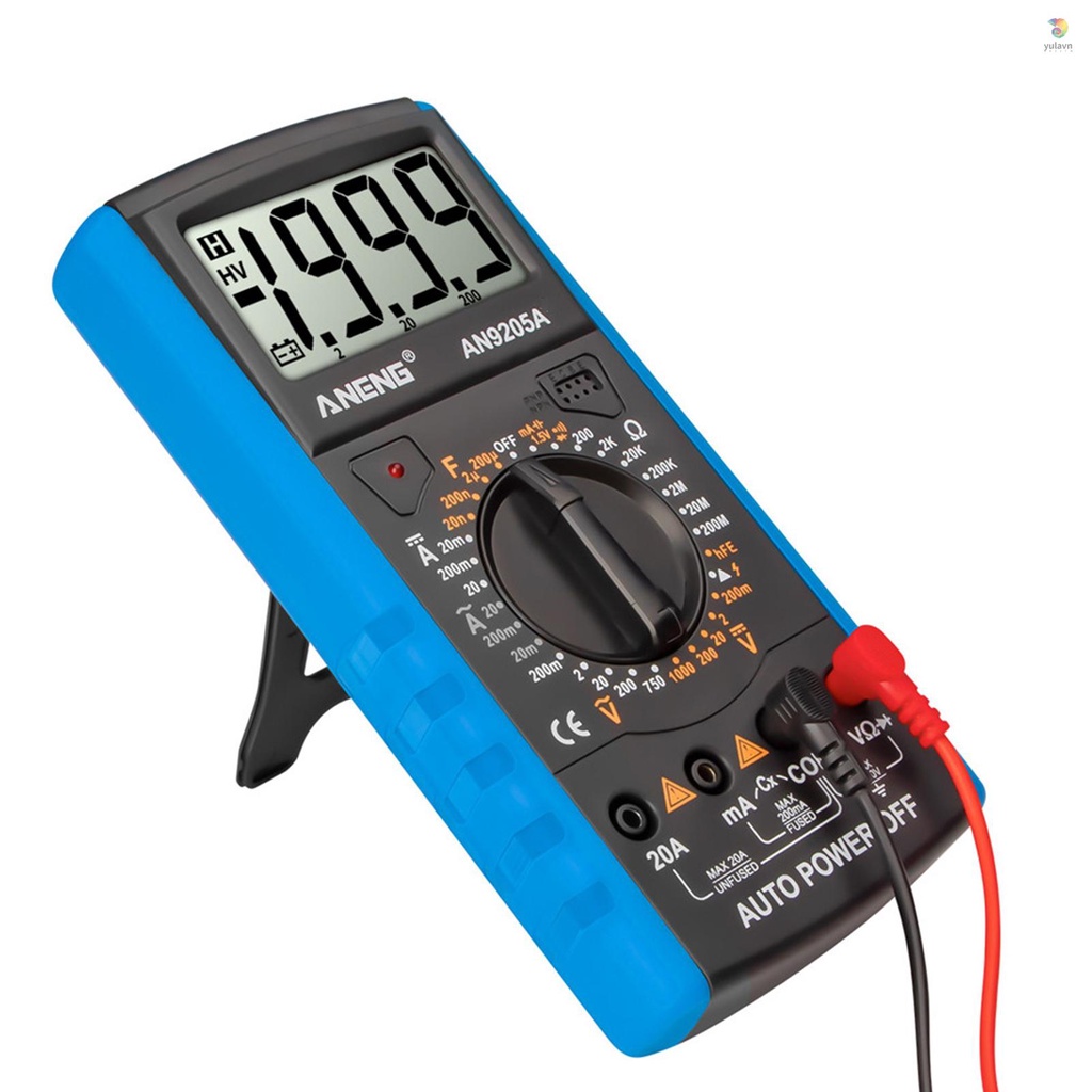Vạn Năng Kế Kỹ Thuật Số ANENG AN9205A Màn Hình LCD 3 1 / 2 1999 Chuyên Dụng