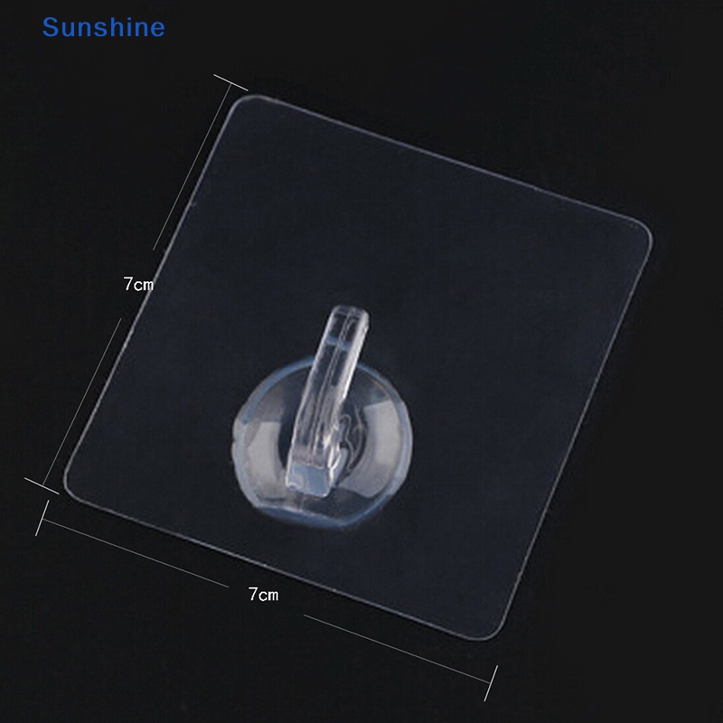 Set 4 Móc Dán Tường Trong Suốt Chịu Lực Nặng 2KG