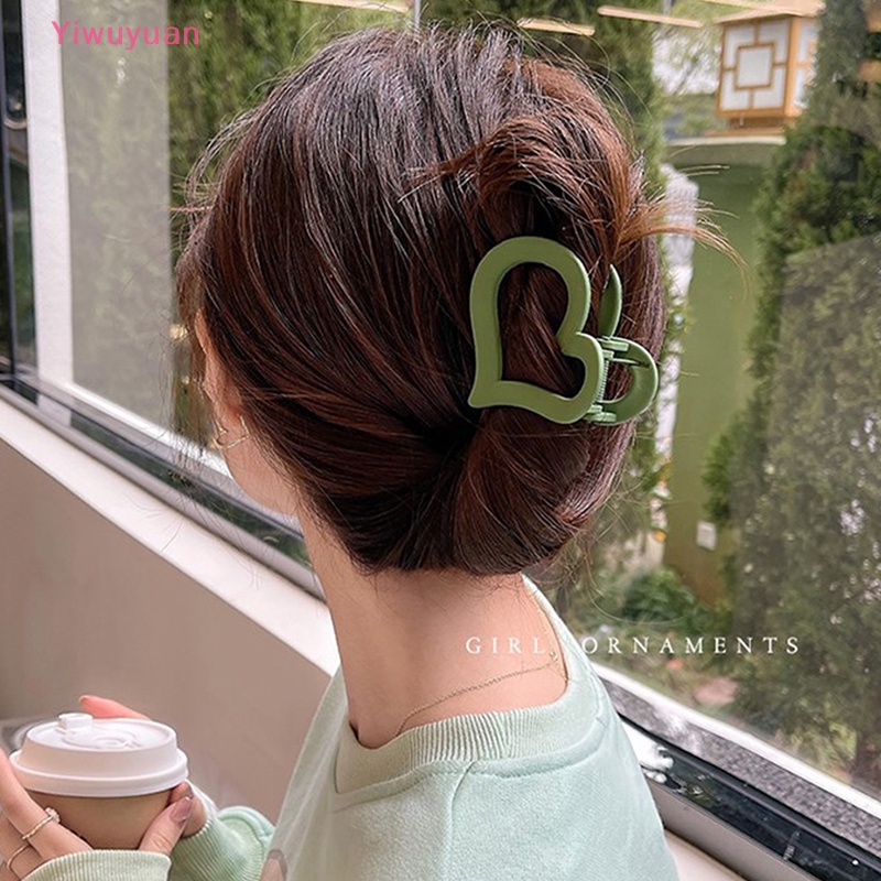 < Yiwuyuan > Kẹp Tóc Cá Mập Cỡ Vừa Thanh Lịch Khí Chất Hàn Quốc Mới