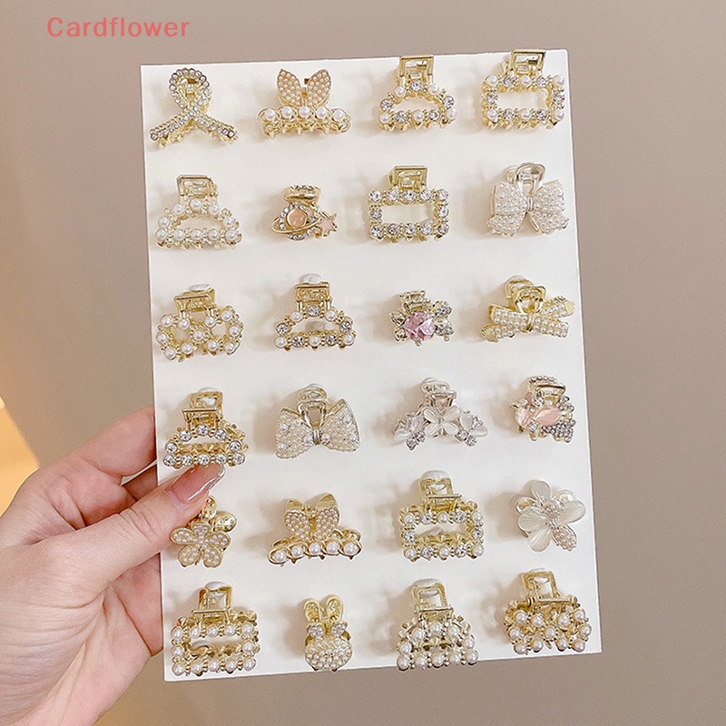 Kẹp Càng Cua Đính Đá Ngọc Trai Phong Cách Retro Cho Nữ