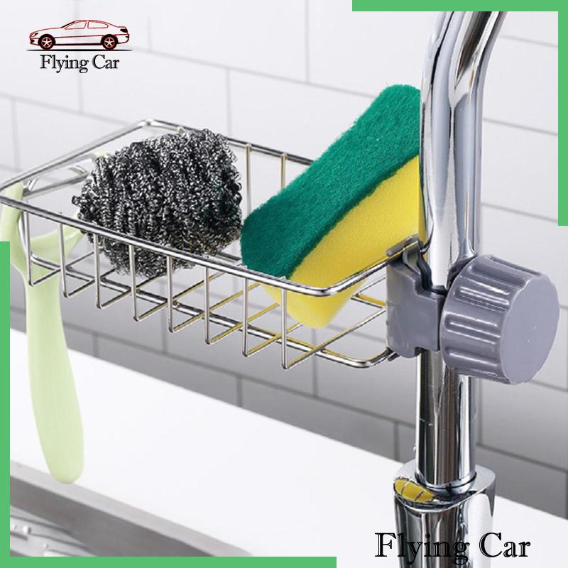 Giá Đỡ Bằng Thép Không Gỉ Để Bọt Biển Rửa Chén Tiện Lợi Dành Cho Bồn Rửa Nhà Bếp Phòng Tắm Lzdjf