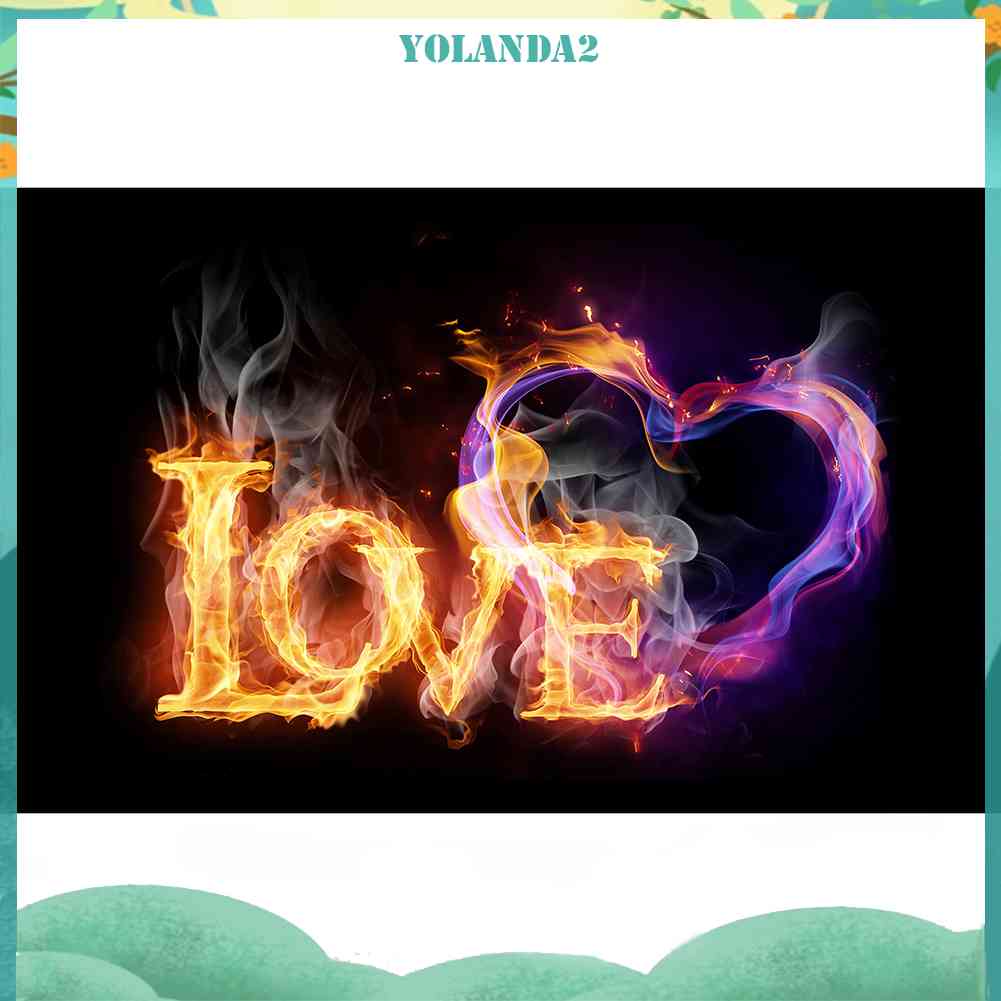 Bộ Tranh Đính Đá Tự Làm 5D DIY Hình Trái Tim Xinh Xắn