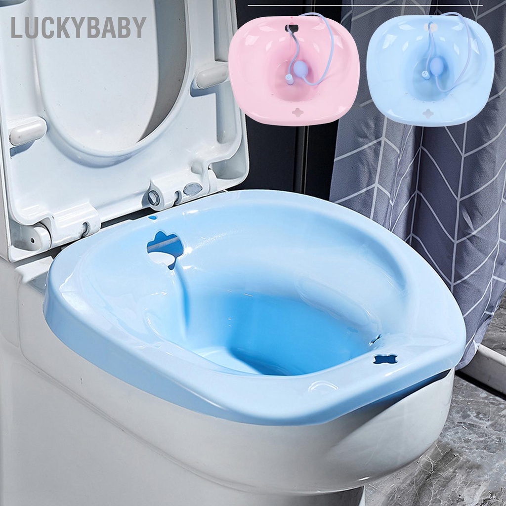 CHẬU XÔNG RỬA KÈM VÒI XỊT CHO PHỤ NỮ & MẸ SAU SINH - Thoát Nước Chống Trượt Vệ Sinh Nữ - LUCKYBABY