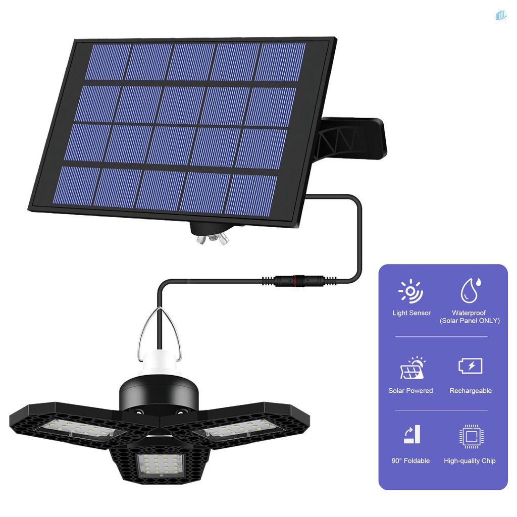 Đèn LED 60 Bóng IP65 Sử Dụng Năng Lượng Mặt Trời Chuyên Dụng Cho Gara Để Xe Hơi (2Mwvn) 60 LED