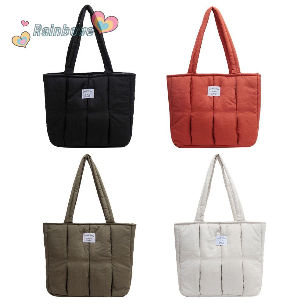 Túi Xách Đeo Vai Hoạ Tiết Kẻ Sọc Màu Cầu Vồng