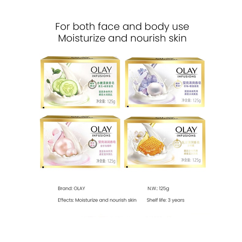 Xà Phòng Tắm OLAY 125g Dưỡng Ẩm Làm Sạch Sâu Có Hương Thơm Cao Cấp