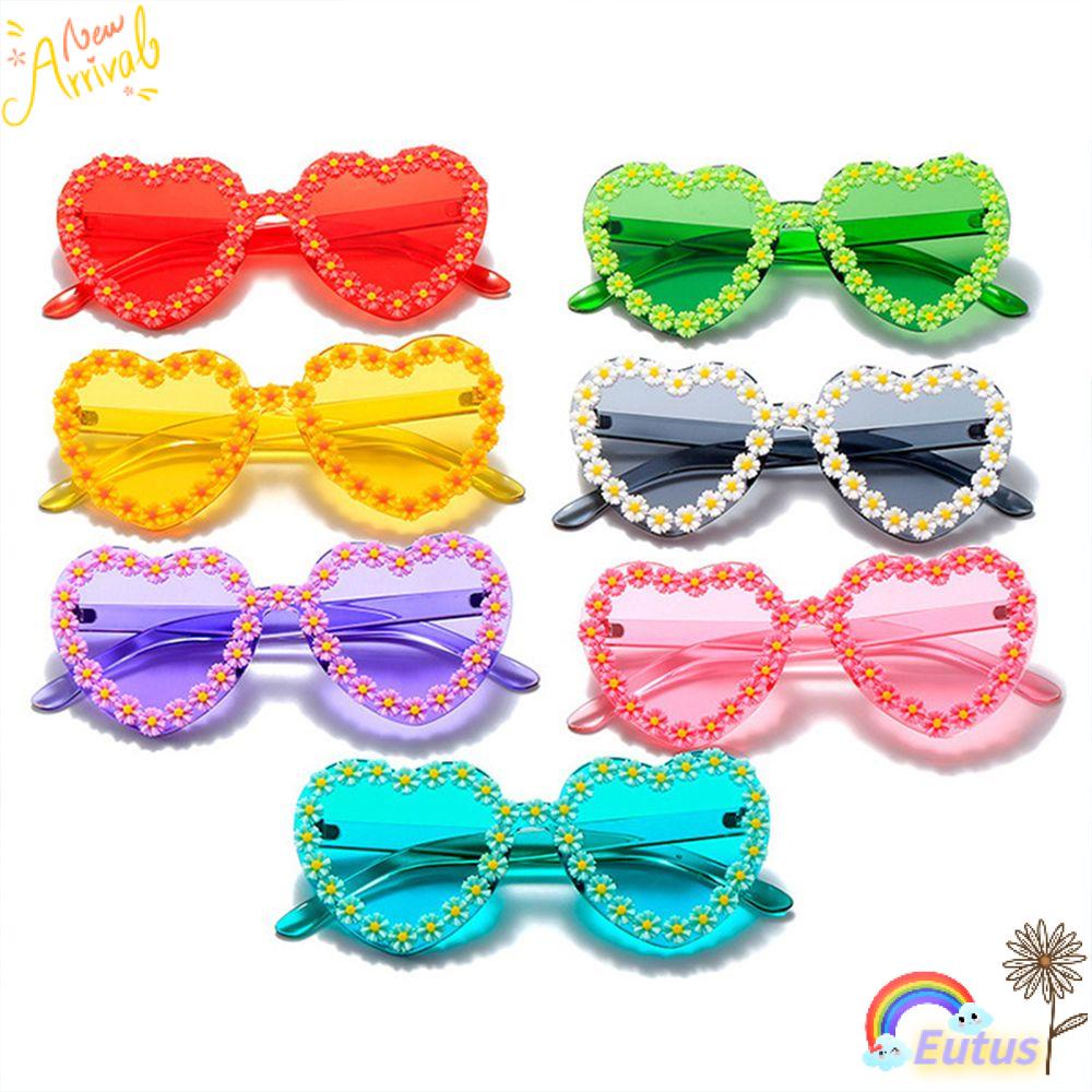 Kính Mát Gọng Trái Tim Phong Cách Vintage Thời Trang Cho Nữ