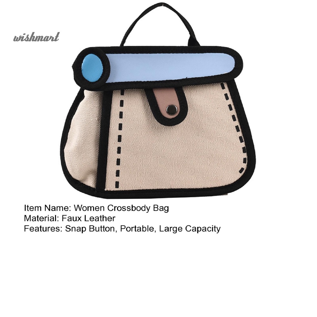 Túi Xách Đeo Chéo Trọng Lượng Nhẹ Có Tay Cầm Dành Cho Nữ Thanh Thiếu Niên [WM]