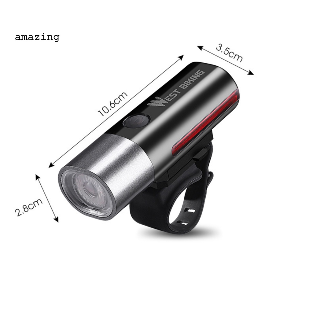 1 Bộ Đèn Pha LED Chống Thấm Nước Dễ Lắp Đặt Dành Cho Xe Đạp