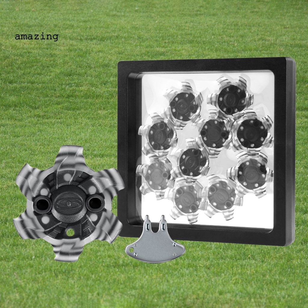 Set 10 Đinh Tán Màu Đen Dùng Cho Gậy Đánh Golf Thể Thao Ngoài Trời