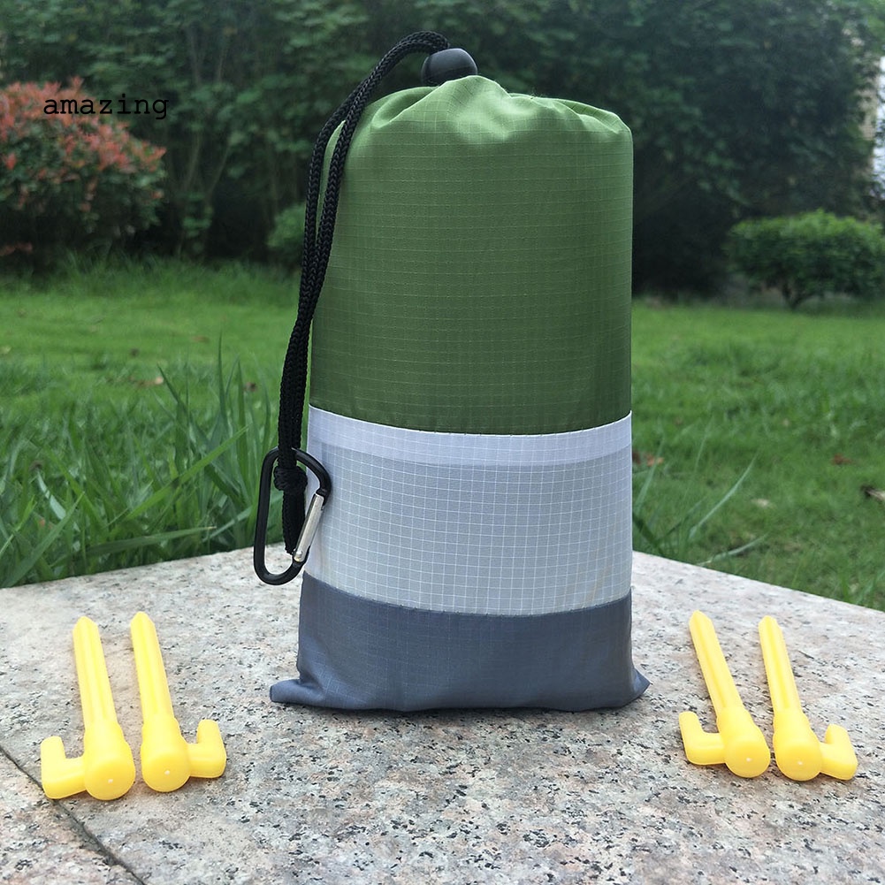 Thảm Cắm Trại / Đi Biển Chống Thấm Nước 210x200cm Có Thể Gấp Gọn Tiện Dụng