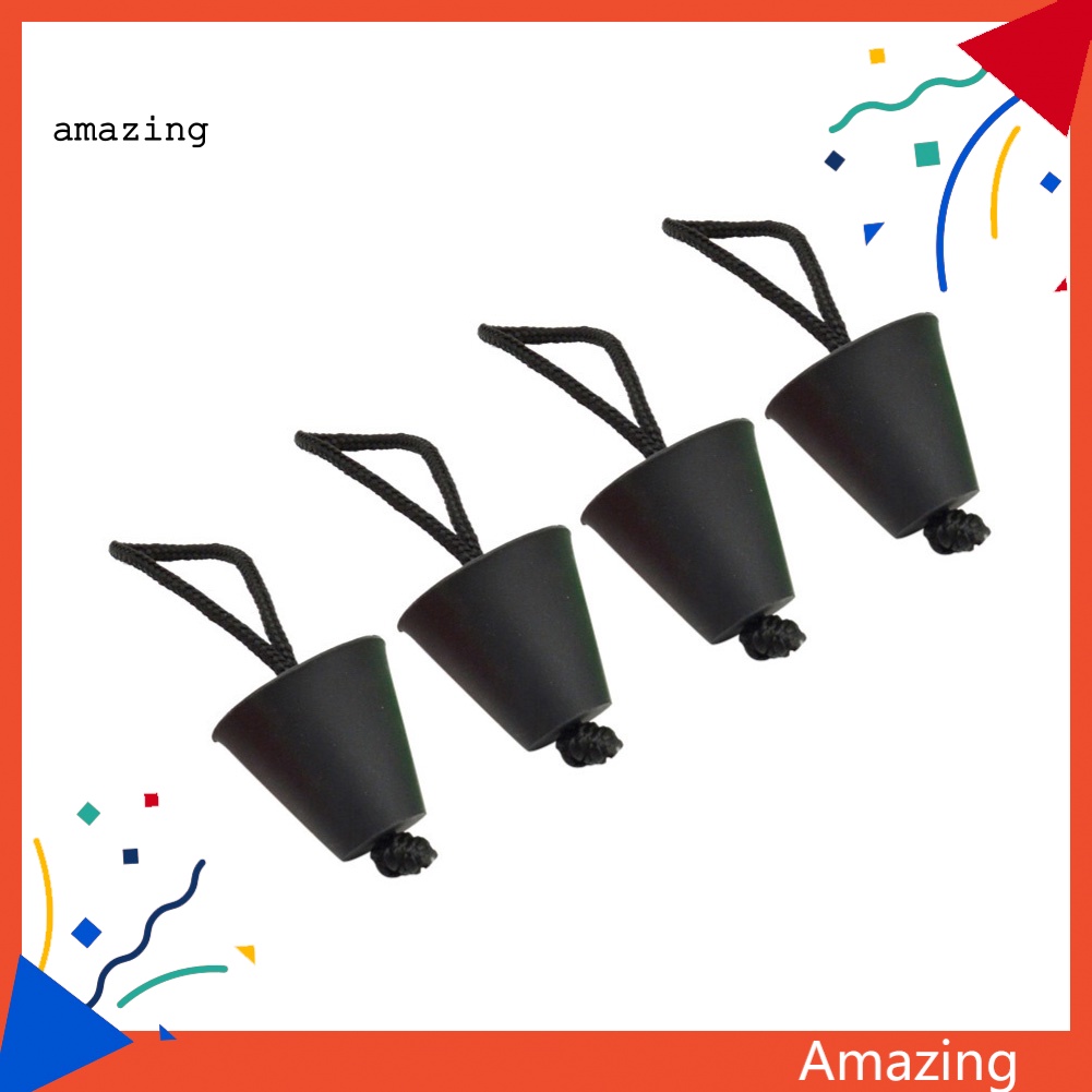 Set 4 Nút Chặn Lỗ Thoát Nước Thuyền Kayak Bơm Hơi Bằng Silicone