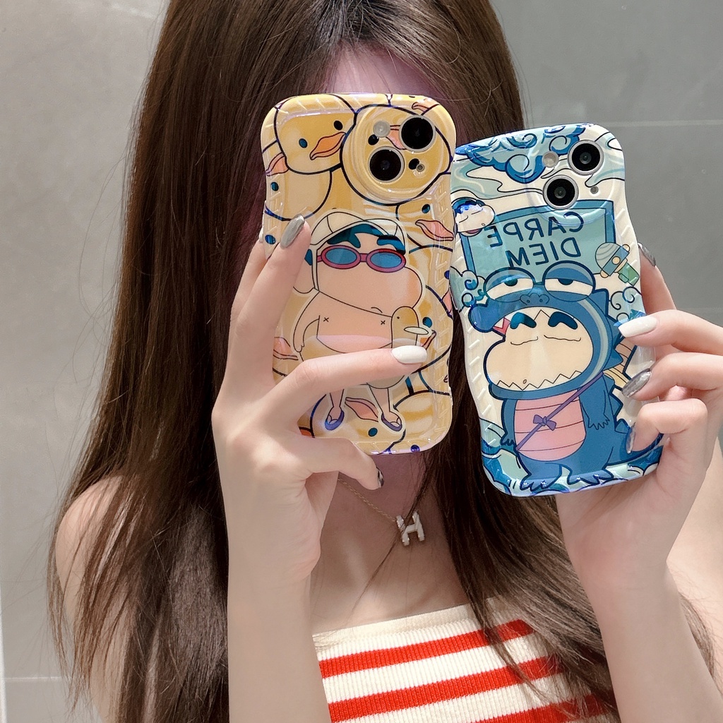 Ốp Điện Thoại TPU Blu-ray Chống Trượt Chống Sốc In Hình Shinchan Cho Apple IPhone 14 13 12 11 Pro Max