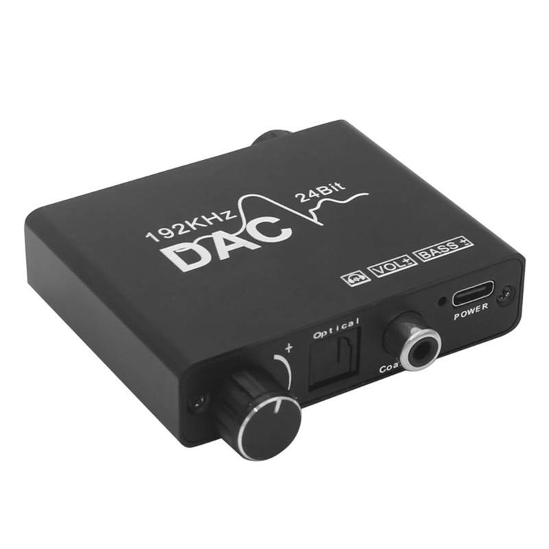 Bộ Chuyển Đổi Âm Thanh Kỹ Thuật Số 192KHz DAC Toslink Sang Analog L / R RCA 3.5mm Kèm Điều Khiển Âm Lượng