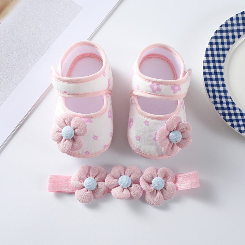 Giày Bé Gái Giày Công Chúa Bằng Vải Canvas Họa Tiết Hoa Dùng Cho Bé Gái Se7en