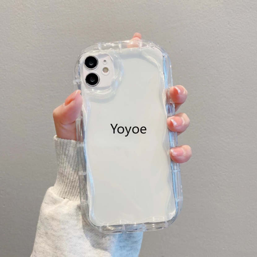 Ốp Điện Thoại Silicone Mềm Trong Suốt Chống Sốc Mẫu Mới 3D Cho iPhone 11 12 13 14 Pro Max X XS Max XR 8 7 Plus