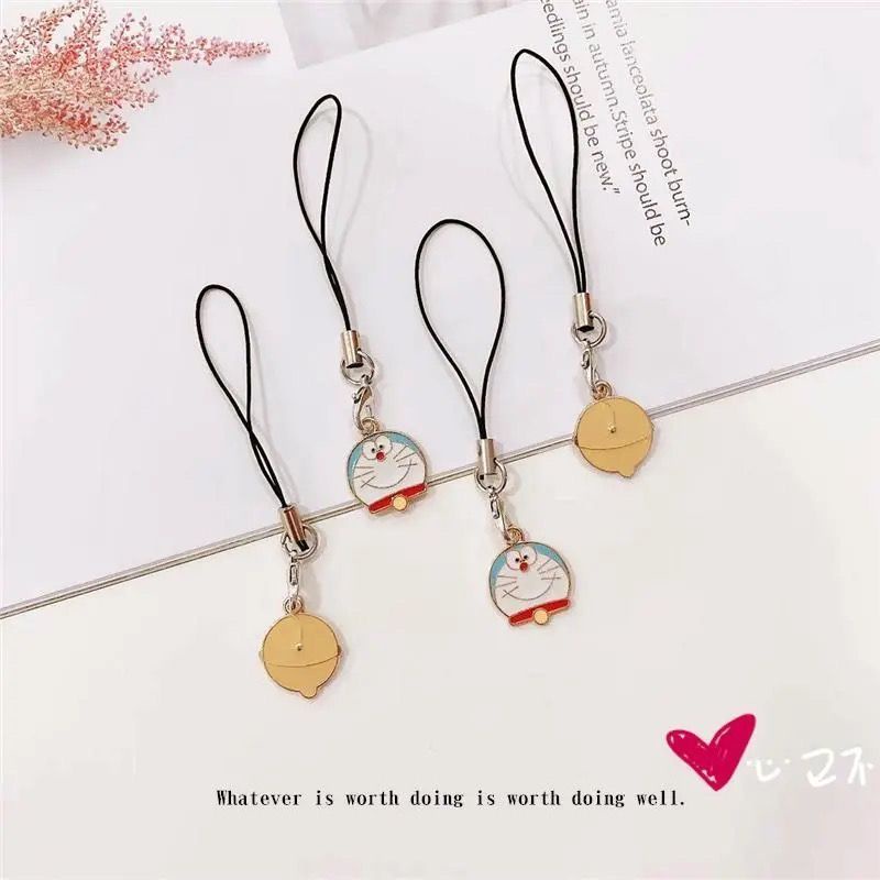 Móc Khóa Điện Thoại Hình Mèo Hoạt Hình Đáng Yêu