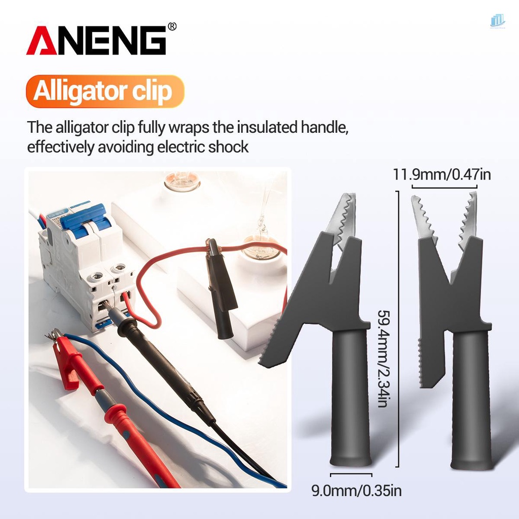 ANENG Bộ Dụng Cụ Đầu Dò Thử Điện Thông Minh 22 Trong 1 1000V Bằng Silicon Cách Nhiệt Kẹp Cá Sấu