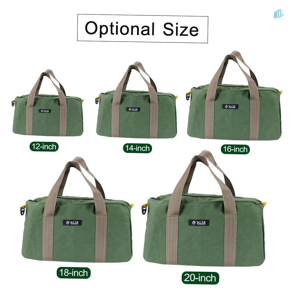 Túi Đựng Dụng Cụ Sửa Chữa Đồng Hồ Thông Minh Chất Liệu Canvas Dày Dặn Chống Mài Mòn Kích Thước Lớn 18-inch