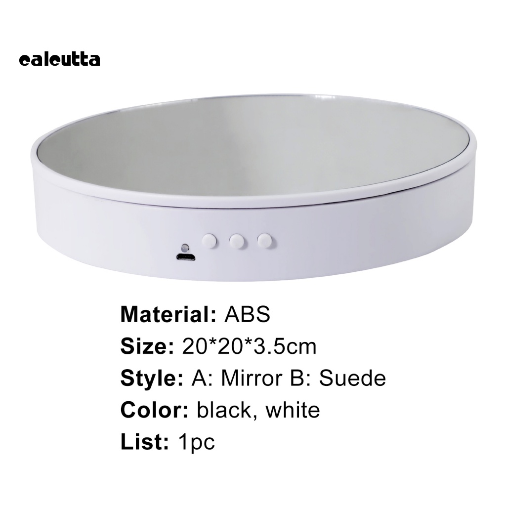 Giá Đỡ Trưng Bày Sản Phẩm Tự Động Xoay 360 Độ Chất Liệu ABS Có Thể Sạc Lại