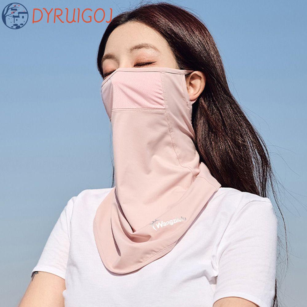Khẩu Trang Che Phủ Mặt Và Cổ Chống Nắng Thoáng Khí Màu Sắc Trơn Dành Cho Nam DYRUIDOJ
