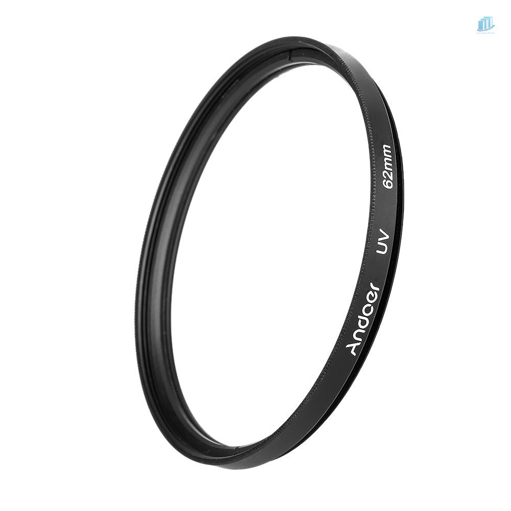 Bộ Lọc Bảo Vệ Ống Kính Máy Ảnh Ultra-Violet 62mm Cho smartwatchinone Andoer 62mm
