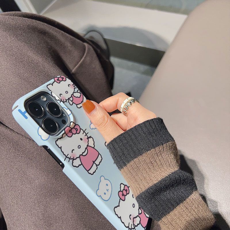 Ốp Điện Thoại Cứng / Mềm In Hình Hoạt Hình Dễ Thương Cho Apple 14 13 12promax7 prox 8 T7EW