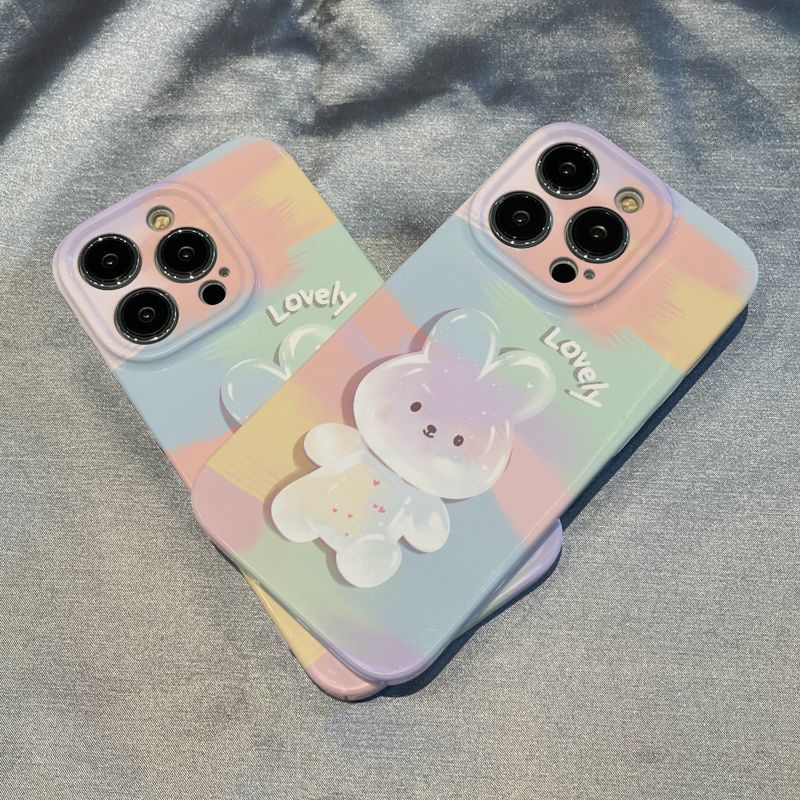 Ốp Điện Thoại Họa Tiết Thỏ Và Bong Bóng Dễ Thương Cho Iphone 7 xsxr8 1314iPhone12 / 11 / / pluspromax 9UTW