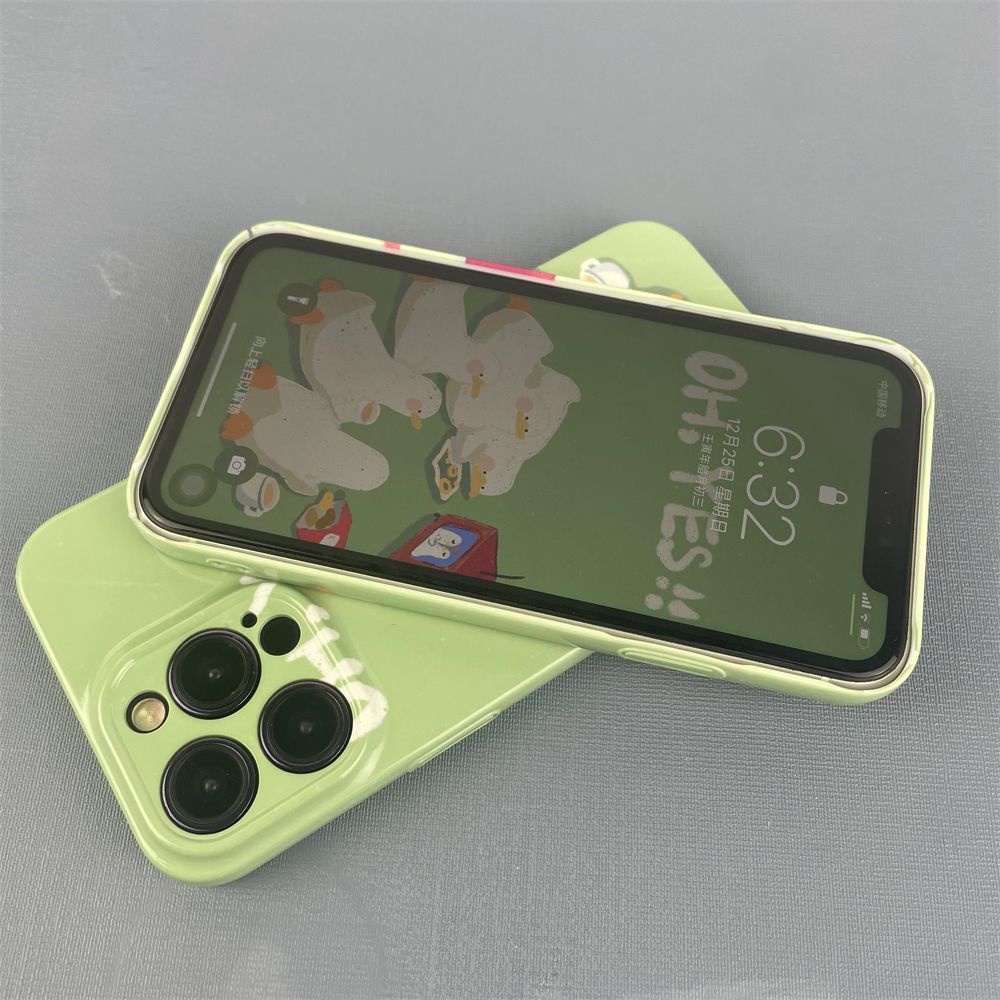 Ốp Điện Thoại Cứng In Hình Chú Vịt Hoạt Hình Cho iPhone13pro 3M4Y 14 11xsmax8p / xr12 /