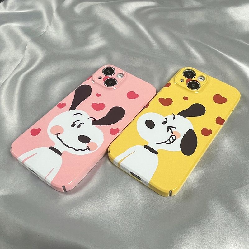 Ốp Điện Thoại Họa Tiết Hoạt Hình Snoopy Dễ Thương Cho iphone13pro11 14xs iPhone12 Love xr78 Q4CQ