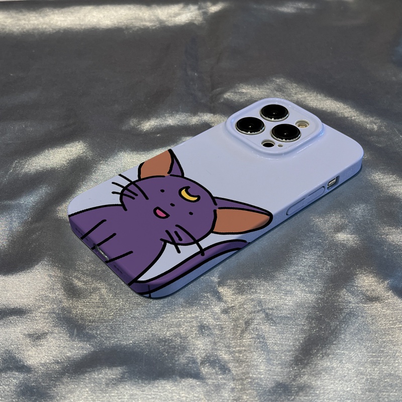 Ốp Điện Thoại Cứng Hình Cô Gái Và Mặt Trăng Cho Apple pro 128p 14x xr7 / / 13 / 11 / QOR9