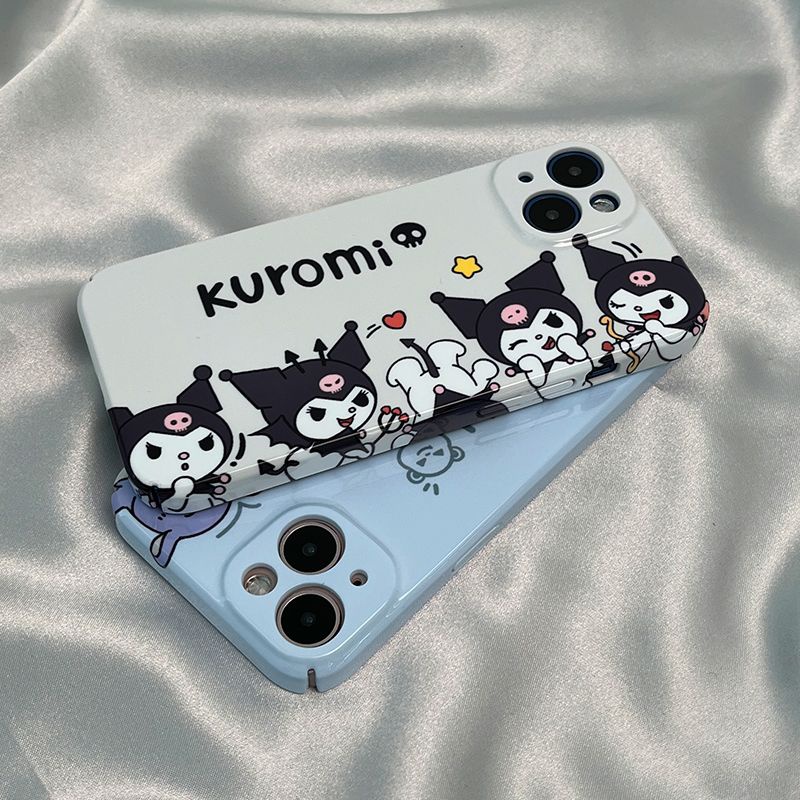 Ốp Điện Thoại Họa Tiết Hoạt Hình Vui Nhộn Dành Cho iphone13 14Pro Xs / Xs Max812117Ốp Điện Thoại Cứng In Hình Kuromi Cho Apple xr / ONZK