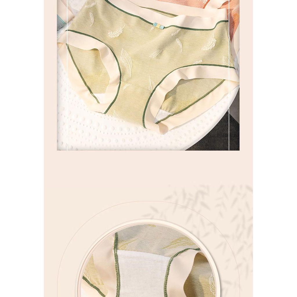 Set 3 Đôi Quần Lót Cotton Nguyên Chất Kháng Khuẩn Cho Nữ Sinh