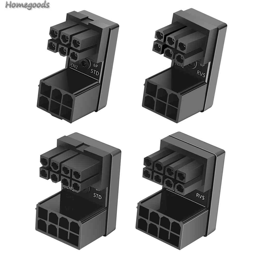 Đầu Chuyển Đổi ATX 8Pin 6Pin Sang 8Pin 6Pin 6Pin 180 Độ Chuyên Dụng Cho Máy Tính Bàn GPU