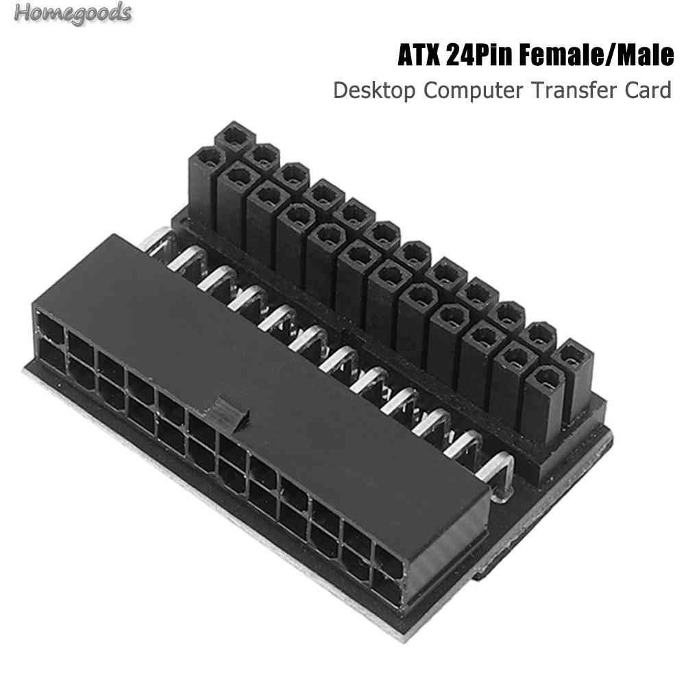 Bo Mạch Chủ ATX 24Pin Female Sang 24Pin Male 90 Độ Mới 2023