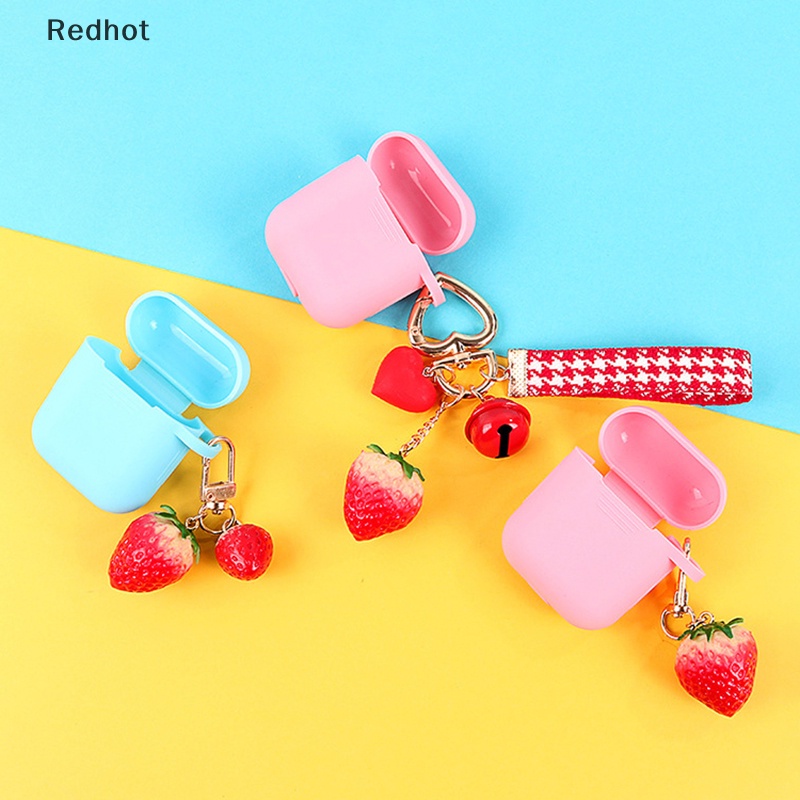 &lt; Redhot &gt; Móc Khóa Xe Hơi / Móc Khóa Hình Trái Dâu Tây Dễ Thương Cho Nữ